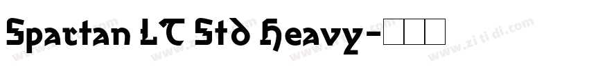 Spartan LT Std Heavy字体转换